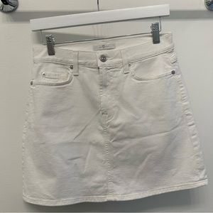 7 White Denim Jean Skirt